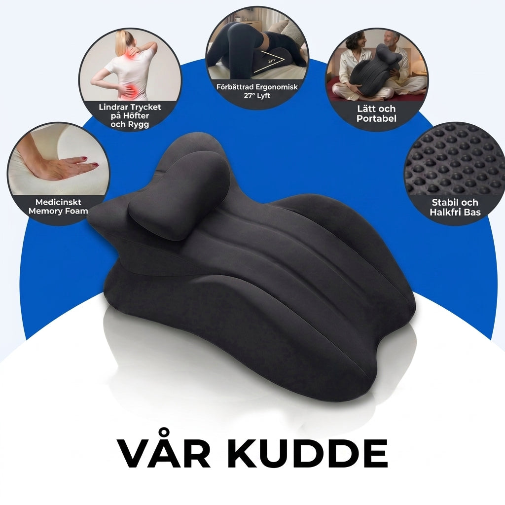 Vattentät intimkudde med stöd, bekväm i alla ställningar