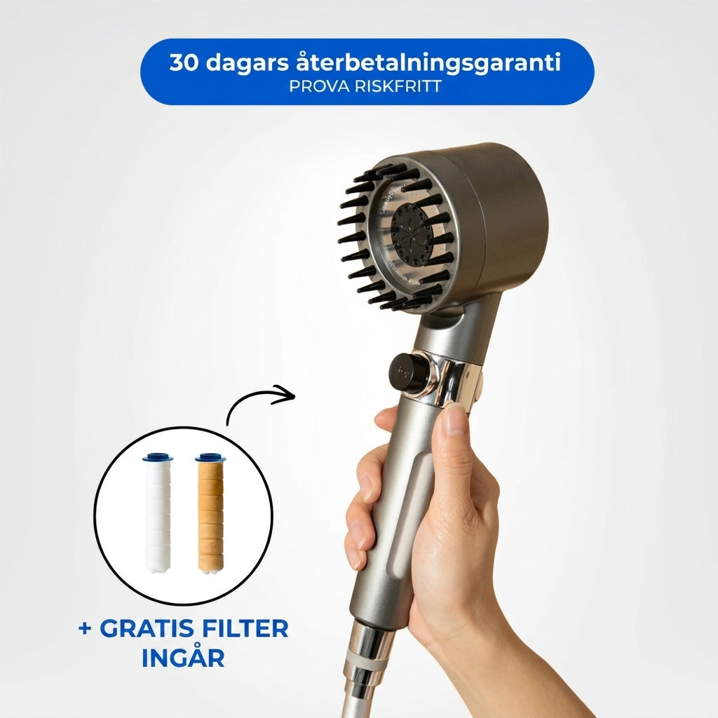 AQUAPURE - Förvandla ditt hår, din hud och din dusch med Källa